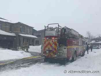 Firefighters handle garage fire in Barrhaven
