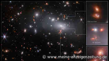 Galaktischer Trick: „James Webb“-Aufnahme zeigt eine Galaxie gleich drei Mal
