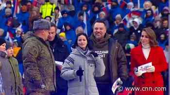 Friend says she was shocked to see this girl speaking at Putin's rally