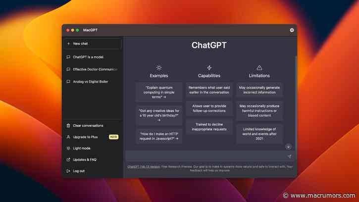 How to Access ChatGPT From Your Mac's Menu Bar