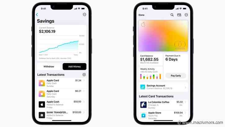 Apple Card's Savings Account Feature Nears Launch