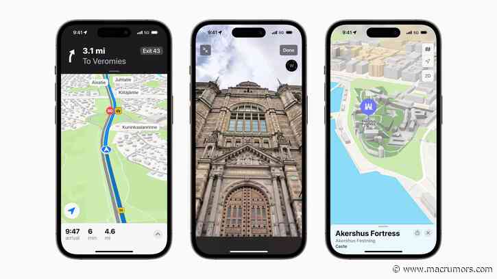 Apple Maps Redesign Expands to Finland, Norway, and Sweden