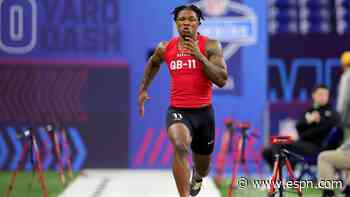 Richardson sets QB mark for vertical, broad jump