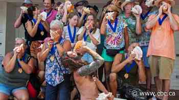 Ontario woman wins conch-blowing contest in Florida