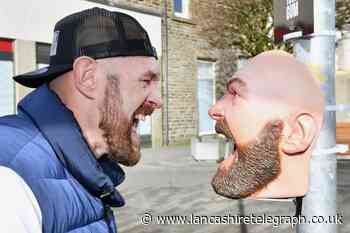 Tyson Fury pranks people in Morecambe with trash talking bins