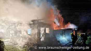 Gasflaschen explodieren bei Garagenbrand in Wolfsburg