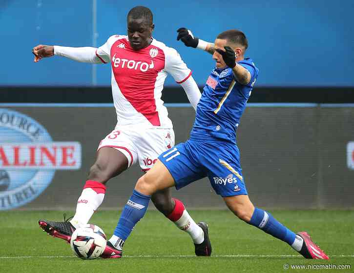 L'AS Monaco retrouve le podium de la Ligue 1 après son nul à Troyes (2-2)