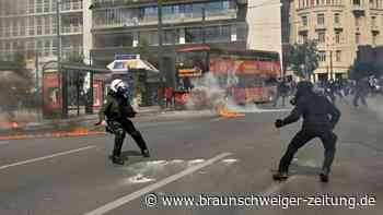 Gewaltsamer Protest nach Zugkatastrophe in Griechenland