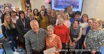 Sunderland midwife retires after thirty years - and receives touching gift showing 28 babies she brought into the world