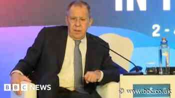 Sergei Lavrov: Russian foreign minister laughed at for Ukraine war claims