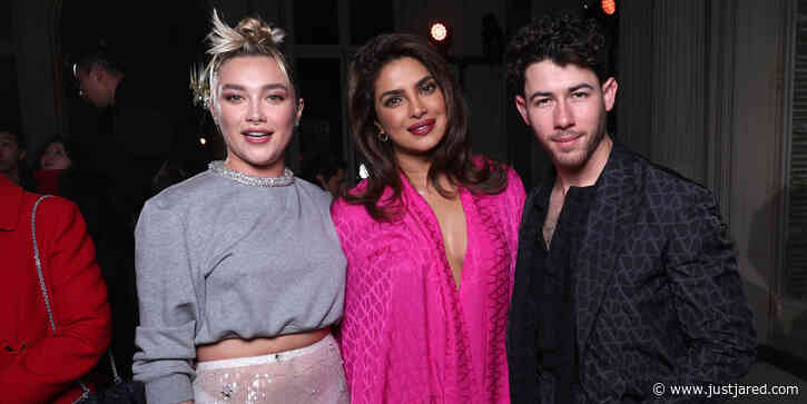 Florence Pugh Meets Up With Priyanka Chopra & Nick Jonas at Valentino's Paris Fashion Show!