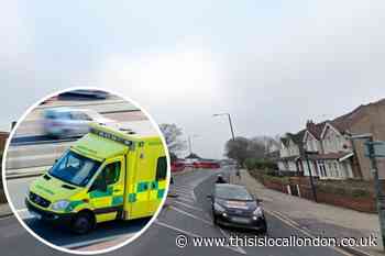 Erith Road Bexleyheath crash: Man taken to hospital