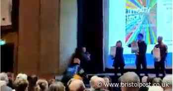 Watch moment PETA activists storm Bristol University neuroscience festival