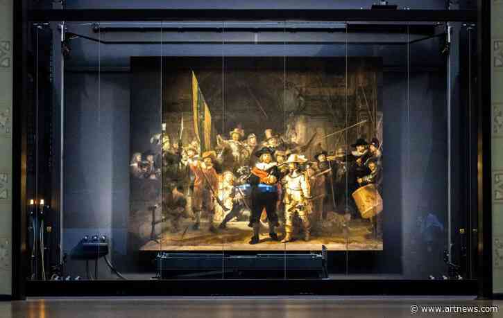 Climate Activist Group Protests at Rembrandt’s Night Watch at Rijksmuseum