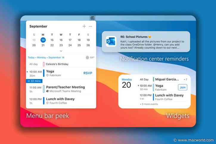 Outlook for Mac is now free for all as Microsoft plans menu bar ‘peek’ feature
