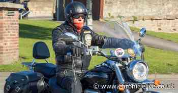 Wallsend motorcyclist Joe Fairrie receives emotional send off, as 195 bikers form his procession