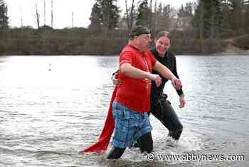 Abbotsford police and sheriffs take Polar Plunge for Special Olympics