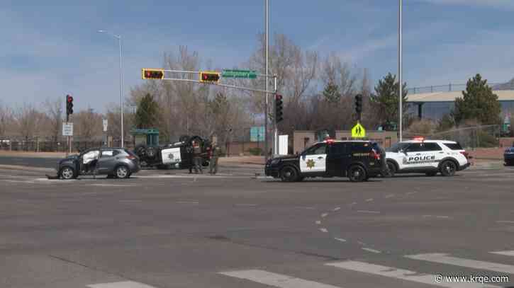Bernalillo County deputy rolls car on his way to a SWAT standoff