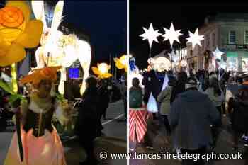Crowds turn out to see Colne Winter Bloom Light Parade