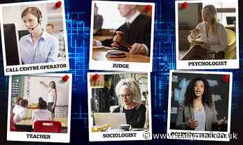 Will a robot take YOUR job? Study reveals the careers at highest risk of being replaced by AI