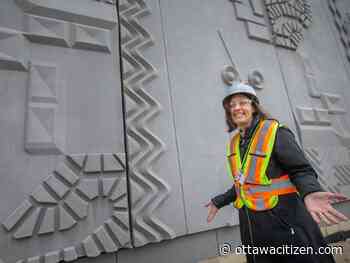 Ottawa-raised artist's work cemented at Gordie Howe International Bridge