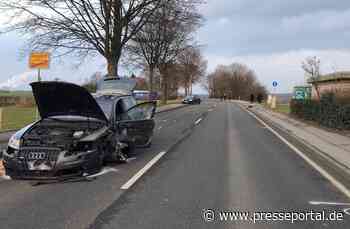 POL-AC: Schwerer Verkehrsunfall in Stolberg - Auto prallt mit LKW zusammen