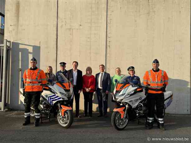 Politiezone Het Houtsche heeft twee nieuwe motorfietsen ter waarde van 60.000 euro