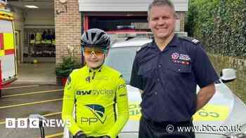 Hartley Wintney boy plans 100-mile cycle ride to thank firefighter