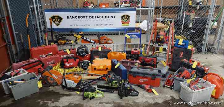 Bancroft men charged after tools stolen from trailer