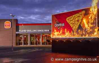 Doritos 'flame grills' billboard to fire up Burger King collab