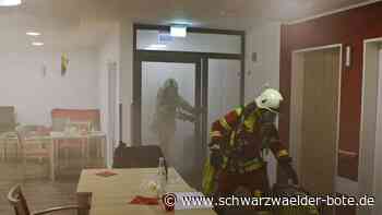 Dobler Feuerwehr: Erste Übung am ASB-Seniorenzentrum