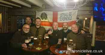 Newcastle United fan with Popworld flag at Manchester City comes forward to claim free bar tab