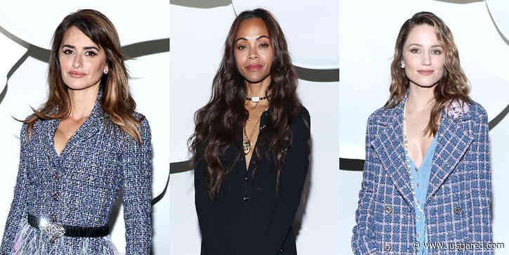 Penelope Cruz, Zoe Saldana, Dianna Agron, & More Attend Chanel's Paris Fashion Show
