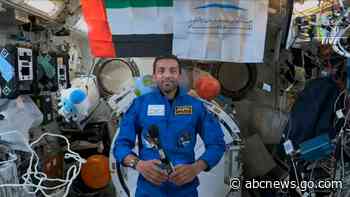 Latest astronaut from UAE getting used to space