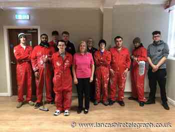 Young people homeless shelter in Accrington given makeover by students