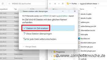 Thunderbird: Mails und Einstellungen auf neuen PC übertragen