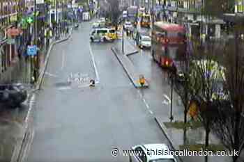 Streatham High Road crash: Woman rushed to hospital
