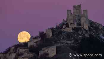 Full moon worms its way into stunning photos from around the world