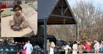 Mourners gather to say final goodbye to Northumberland three-year-old who died after being diagnosed with leukaemia