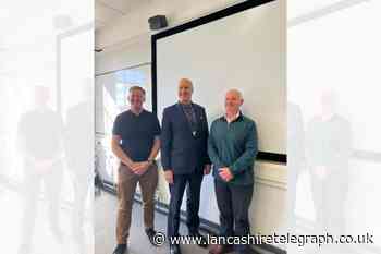 Deputy police and crime commissioner Andy Pratt visits Edge Hill uni