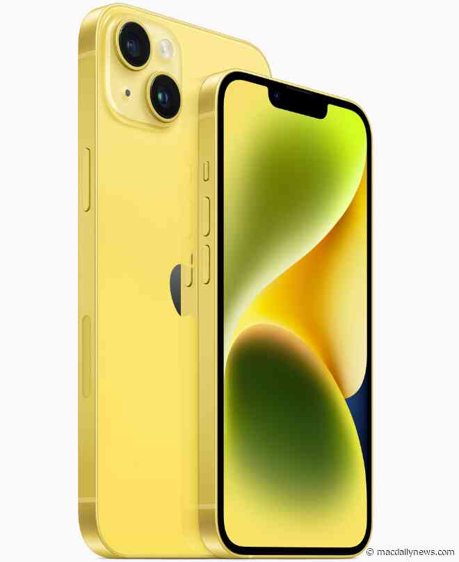 Apple adds yellow option for iPhone 14 and iPhone 14 Plus