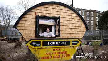 'Rent was mad': Artist moves into rubbish skip in protest at 'crazy' London costs