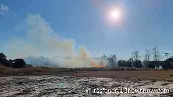 Fire at Virginia Beach golf course burns roughly 20 acres