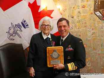 100-year-old Second World War veteran honoured for her contributions to the Canadian Navy
