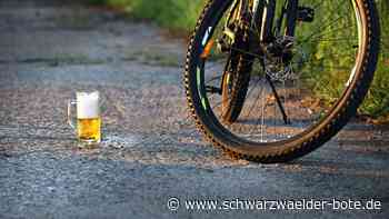 38-Jähriger  angezeigt: Mit 2,2 Promille  in Nagold  auf dem Rad unterwegs