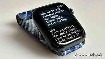 WatchGPT: So bringt eine kleine App die Text-KI ChatGPT auf die Apple Watch