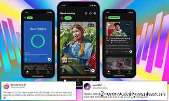 Spotify copies TikTok with a redesigned home screen featuring a vertical scroll feed