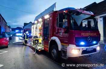 FW Wachtberg: Brennender Wohnwagen in Wachtberg-Arzdorf
