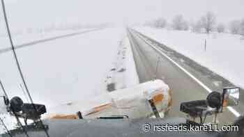 Snow causes wet roadways; higher total accumulation to the southeast