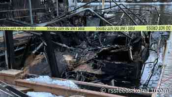 Newlyweds lose home after boat fire on Mississippi River
